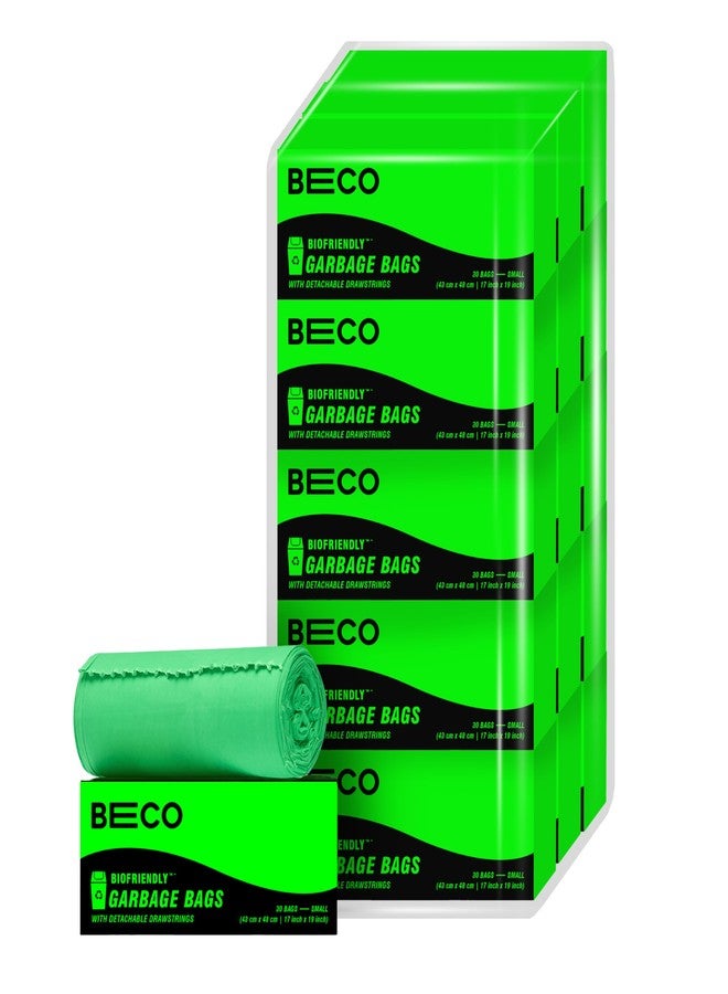 بيكو أكياس قمامة صديقة للبيئة من بيكو | 450 قطعة | صغير - 17 × 19 بوصة | 30 كيسًا × 15 لفة | أخضر | أكياس قمامة/صناديق نفايات برباط قابل للفصل | للنفايات الجافة والرطبة - Image 1